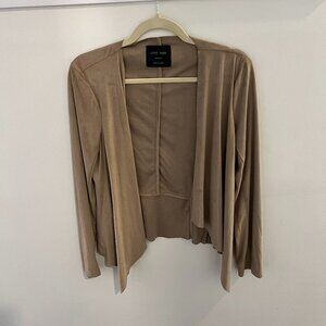 LoveTree Suede Waterfall Open Jacket - Medium